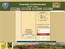 Tablet Screenshot of grossriedenthal.at